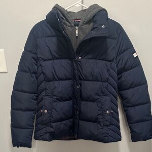 Womens Tommy Hilfiger Hooded Puffer Jacket